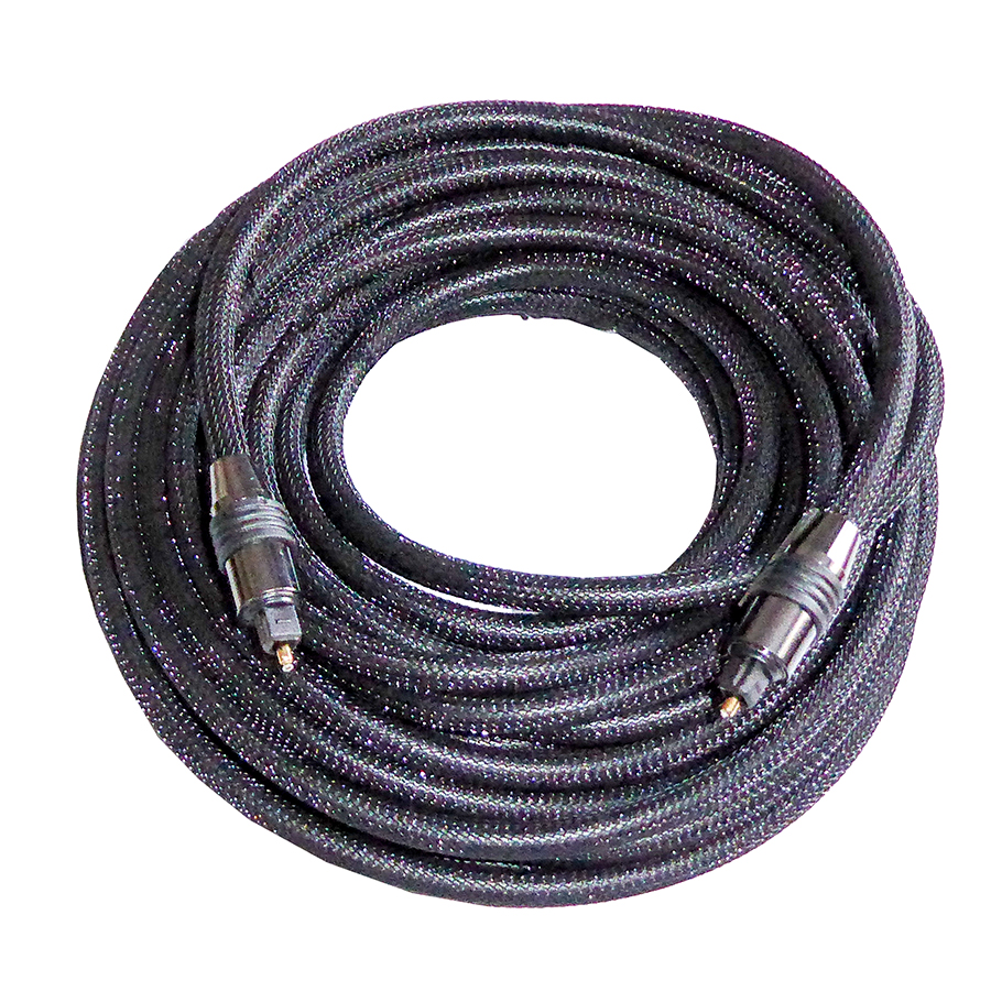 Toslink to Toslink lead with braid 10 metre
